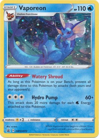 Vaporeon (SWSH072) [Sword & Shield: Black Star Promos] | Card Citadel