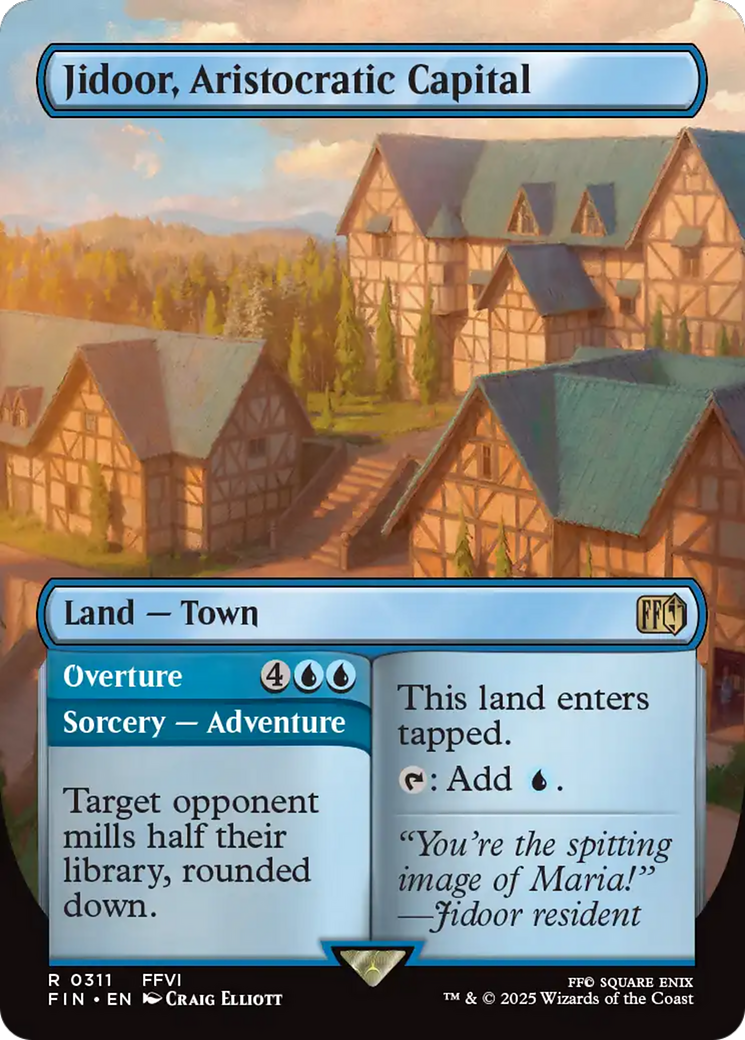 Jidoor, Aristocratic Capital // Overture (Borderless) [FINAL FANTASY] | Card Citadel