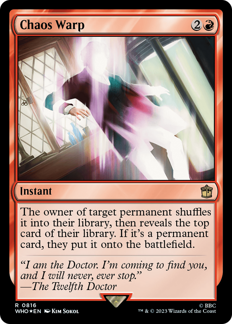 Chaos Warp (Surge Foil) [Doctor Who] | Card Citadel