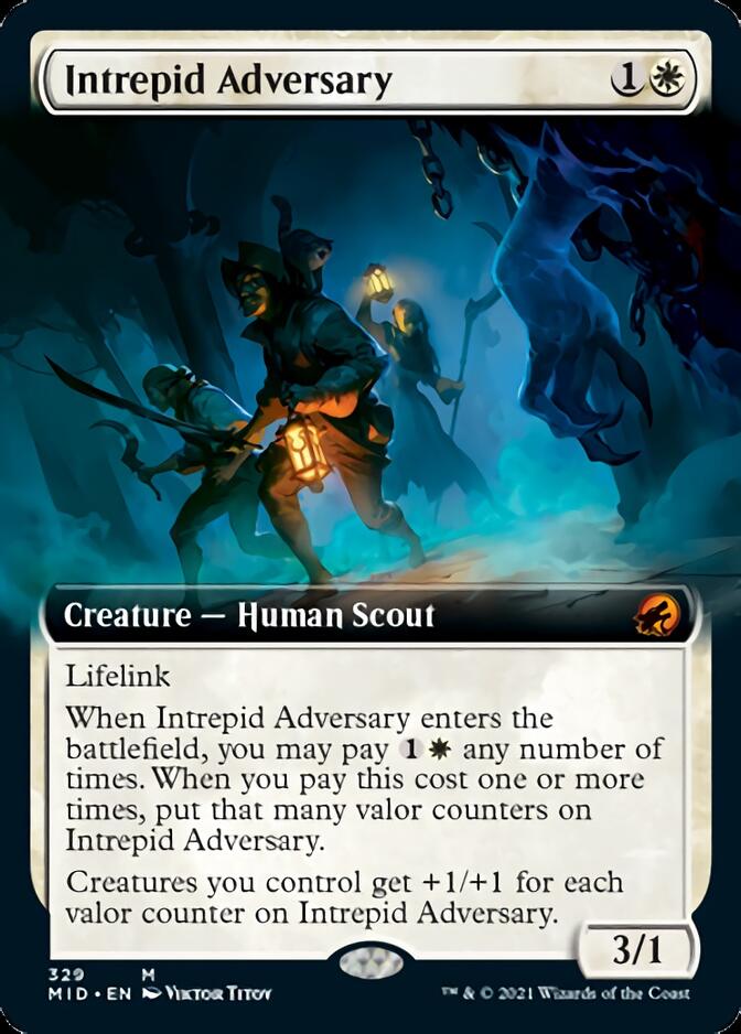 Intrepid Adversary (Extended Art) [Innistrad: Midnight Hunt] | Card Citadel