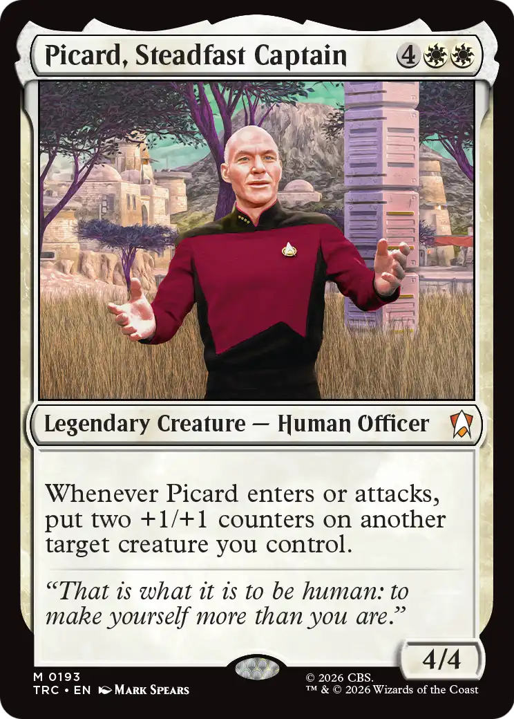 Picard, Steadfast Captain [Star Trek Commander] | Card Citadel