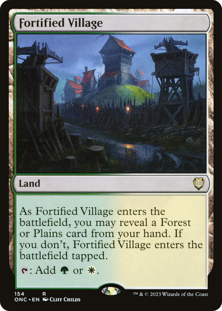 Fortified Village [Phyrexia: All Will Be One Commander] | Card Citadel