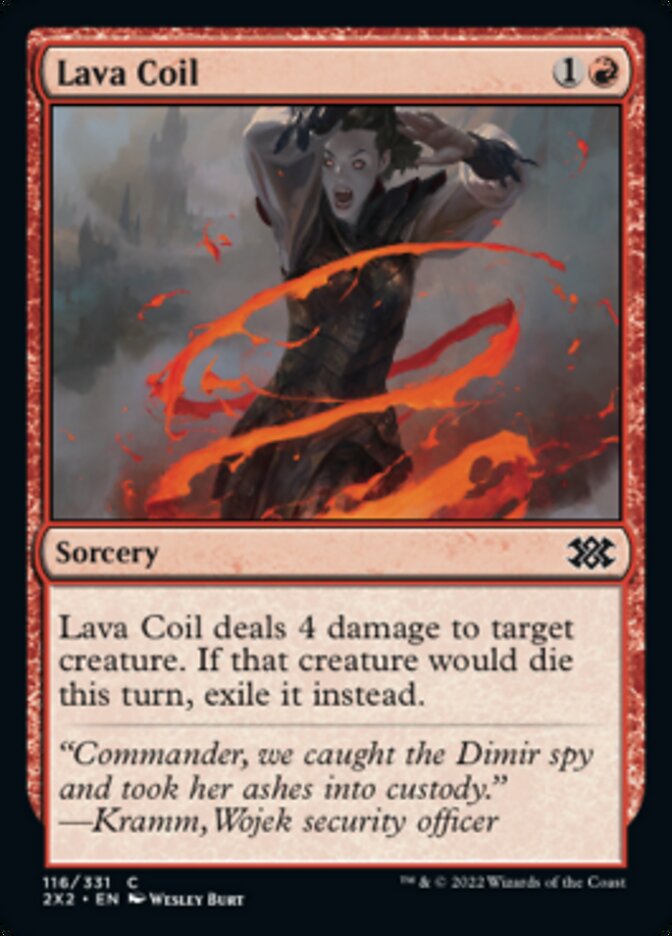 Lava Coil [Double Masters 2022] | Card Citadel