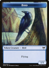 Human Warrior // Bird Double-Sided Token [Kaldheim Tokens] | Card Citadel
