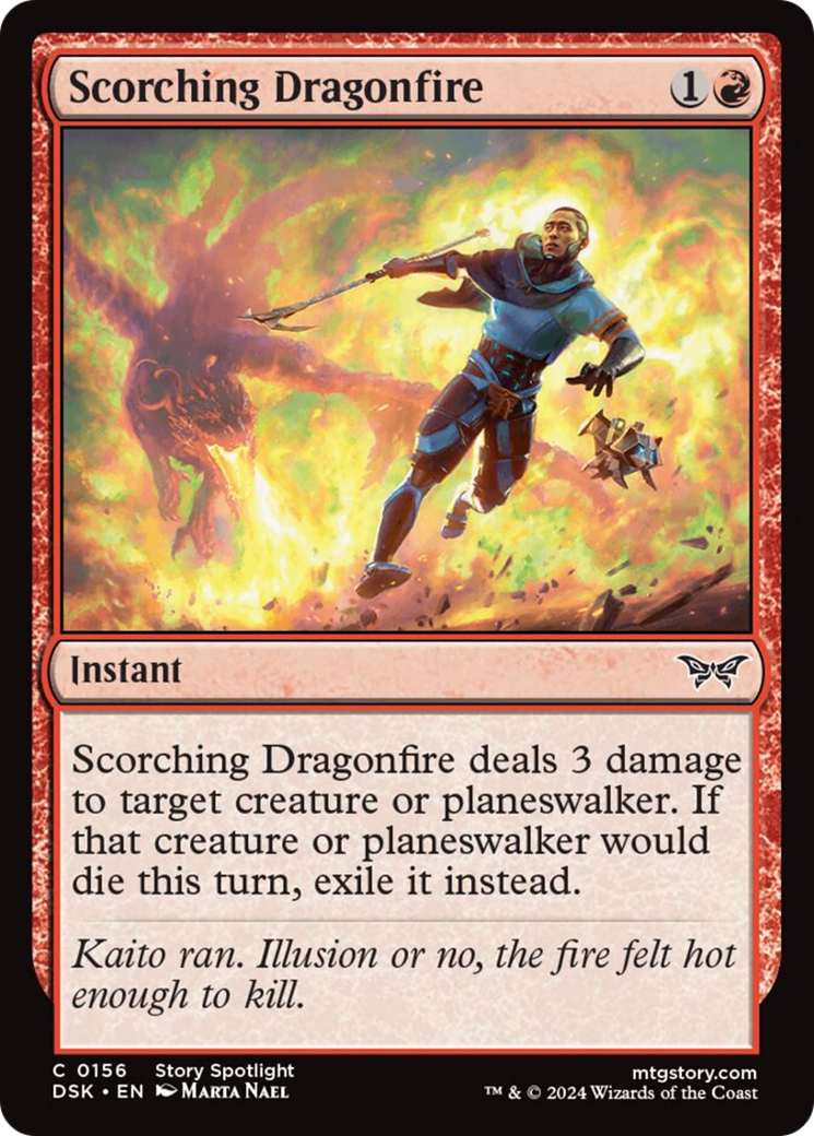 Scorching Dragonfire [Duskmourn: House of Horror] | Card Citadel