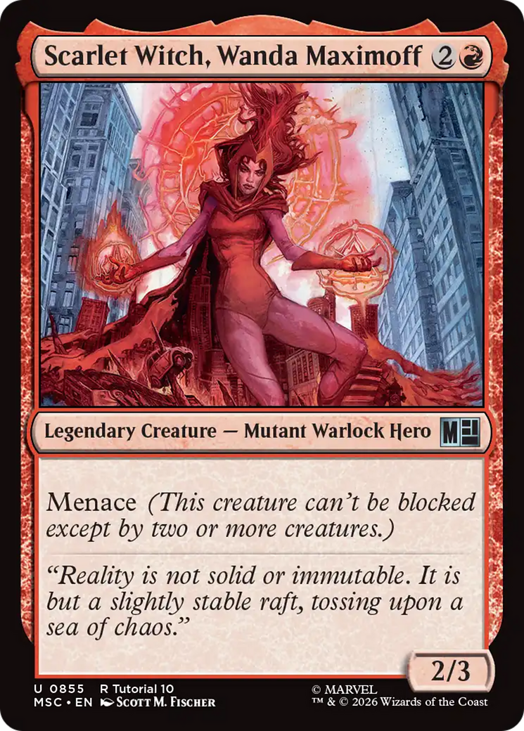 Scarlet Witch, Wanda Maximoff (0855) [Marvel Super Heroes Commander] | Card Citadel