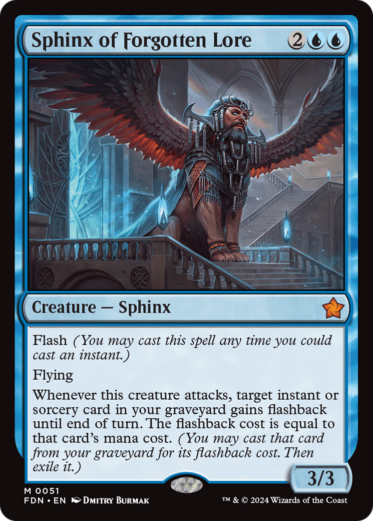 Sphinx of Forgotten Lore [Foundations] | Card Citadel