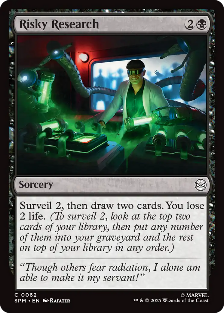 Risky Research [Marvel's Spider-Man] | Card Citadel