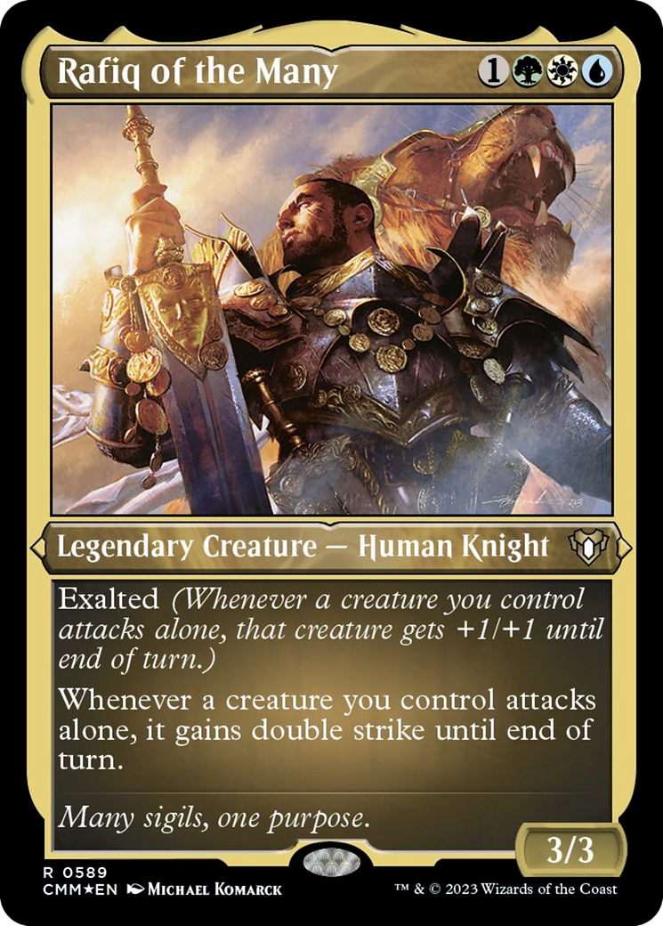Rafiq of the Many (Foil Etched) [Commander Masters] | Card Citadel
