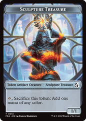 Sculpture Treasure // Beast Double-Sided Token [Reality Fracture Tokens] | Card Citadel