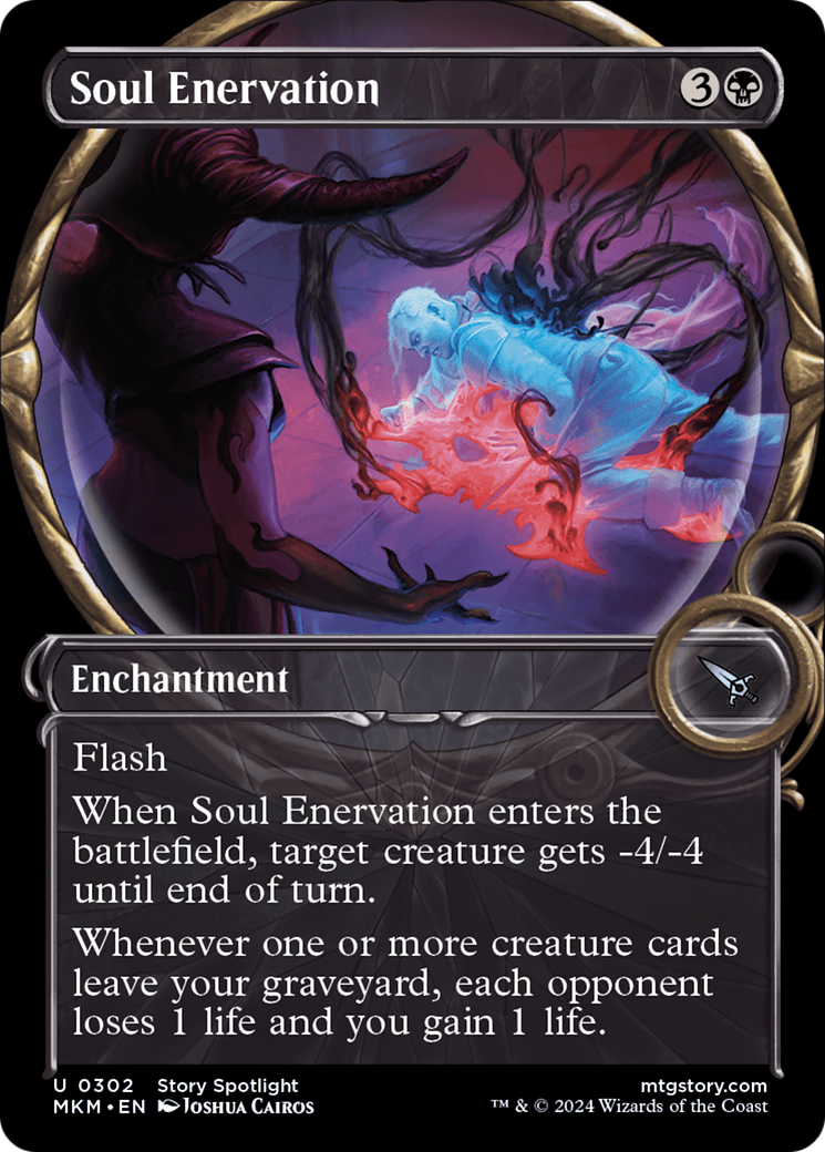 Soul Enervation (Showcase) [Murders at Karlov Manor] | Card Citadel