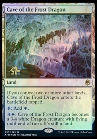 Cave of the Frost Dragon [Dungeons & Dragons: Adventures in the Forgotten Realms Prerelease Promos] | Card Citadel