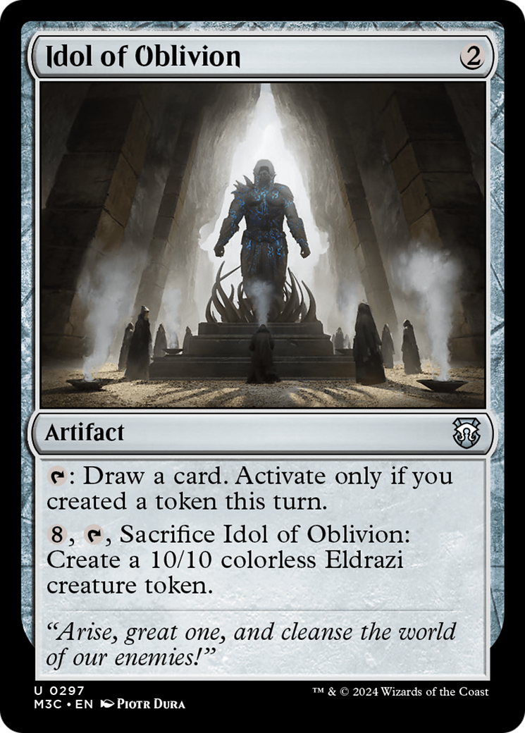 Idol of Oblivion (Ripple Foil) [Modern Horizons 3 Commander] | Card Citadel