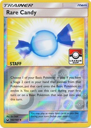 Rare Candy (142/168) (League Promo Staff) [Sun & Moon: Celestial Storm] | Card Citadel