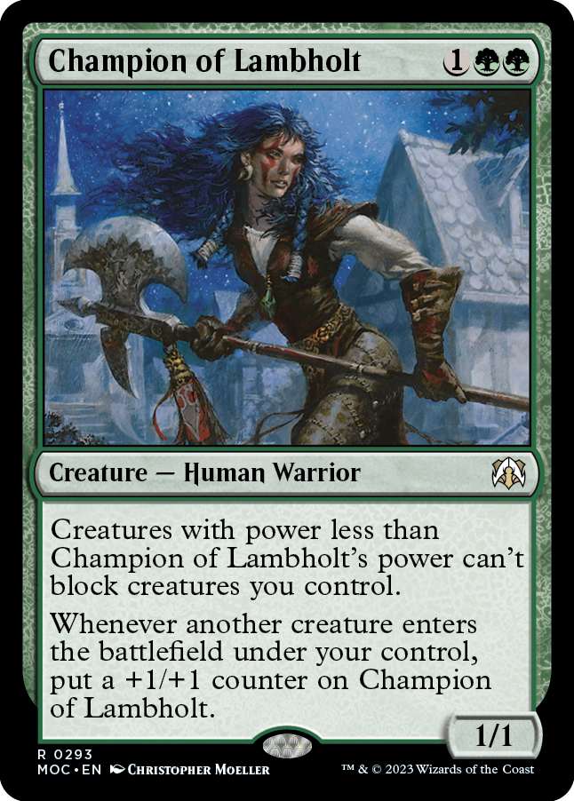 Champion of Lambholt [March of the Machine Commander] | Card Citadel