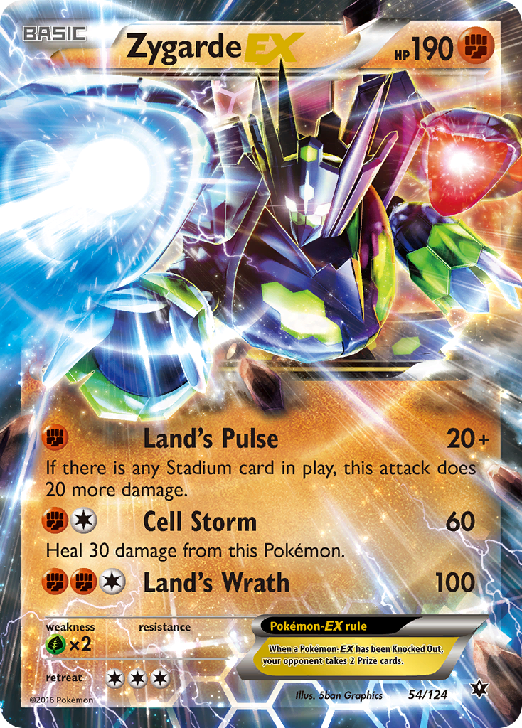 Zygarde EX (54/124) [XY: Fates Collide] | Card Citadel