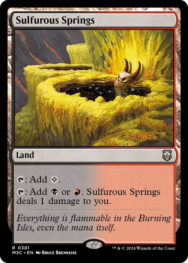 Sulfurous Springs (Ripple Foil) [Modern Horizons 3 Commander] | Card Citadel