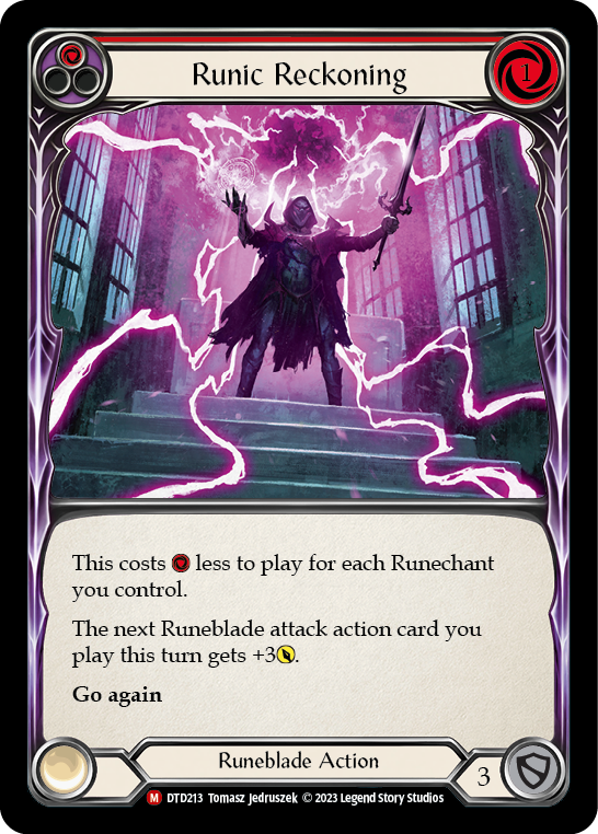 Runic Reckoning [DTD213] (Dusk Till Dawn)  Rainbow Foil | Card Citadel