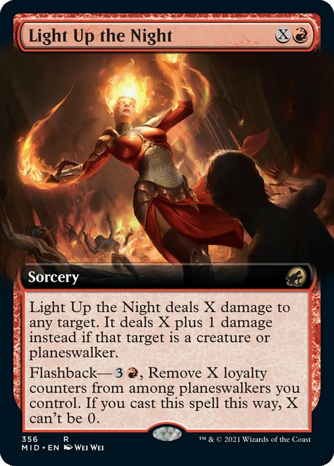 Light Up the Night (Extended Art) [Innistrad: Midnight Hunt] | Card Citadel