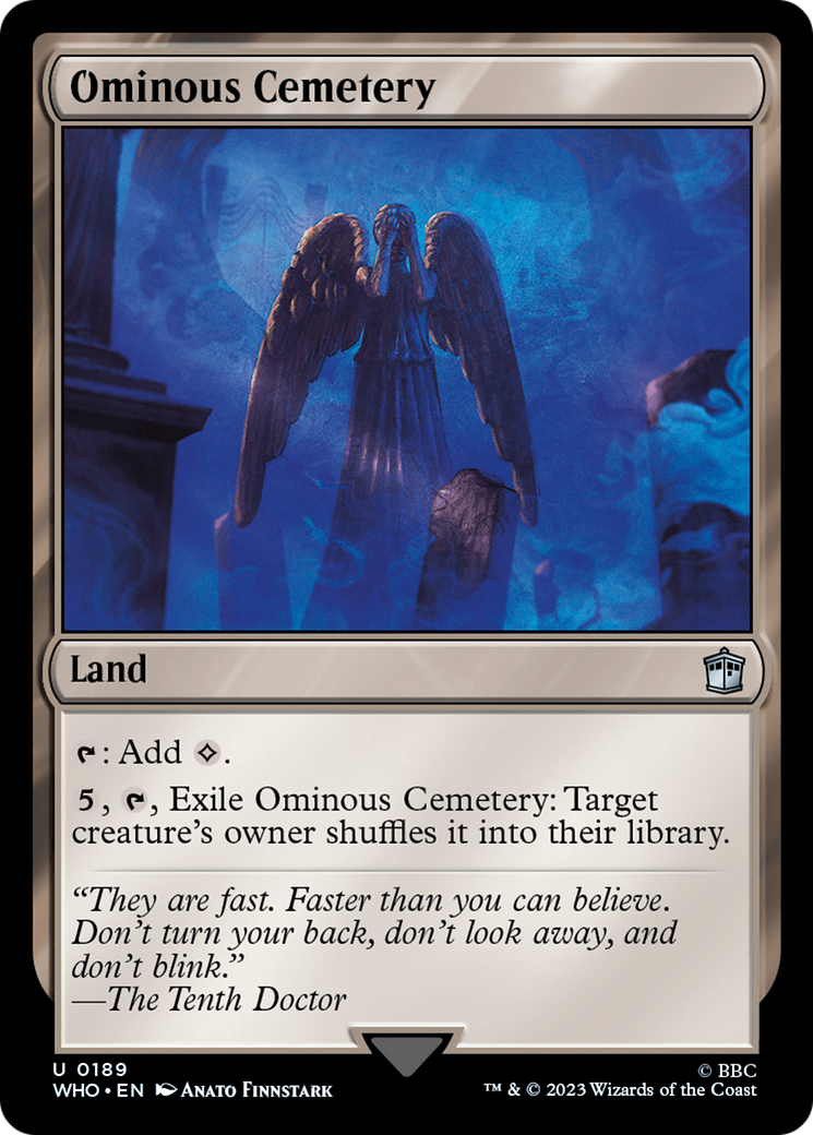 Ominous Cemetery [Doctor Who] | Card Citadel