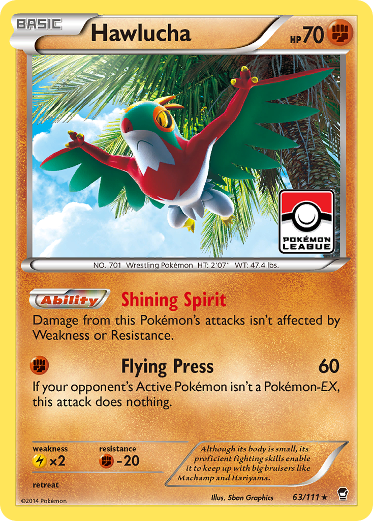 Hawlucha (63/111) [XY: Furious Fists] | Card Citadel
