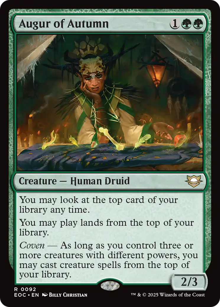 Augur of Autumn [Edge of Eternities Commander] | Card Citadel