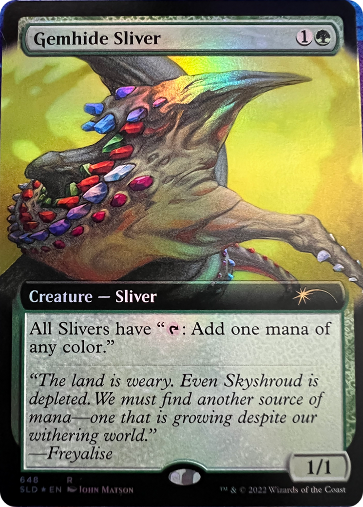 Gemhide Sliver (Extended Art) [Secret Lair Drop Series] | Card Citadel