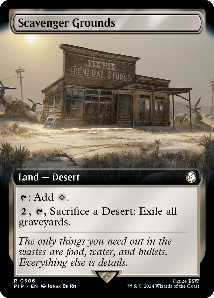 Scavenger Grounds (Extended Art) [Fallout] | Card Citadel