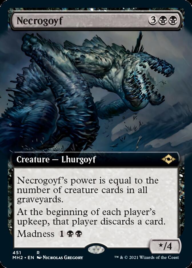 Necrogoyf (Extended Art) [Modern Horizons 2] | Card Citadel