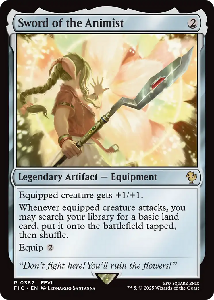 Sword of the Animist [FINAL FANTASY Commander] | Card Citadel