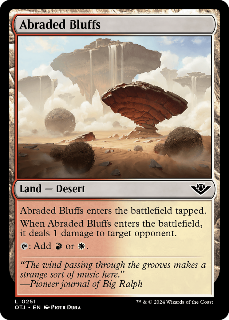 Abraded Bluffs [Outlaws of Thunder Junction] | Card Citadel