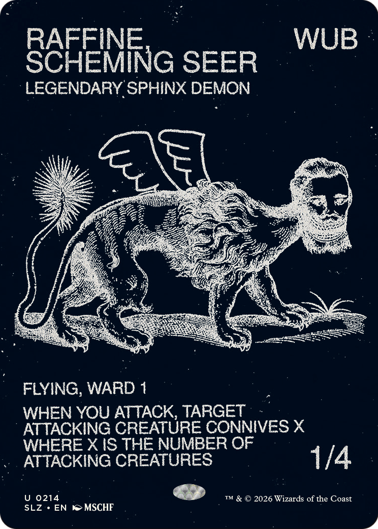 Raffine, Scheming Seer (0214) [Secret Lair x MSCHF: The Zeta Set] | Card Citadel