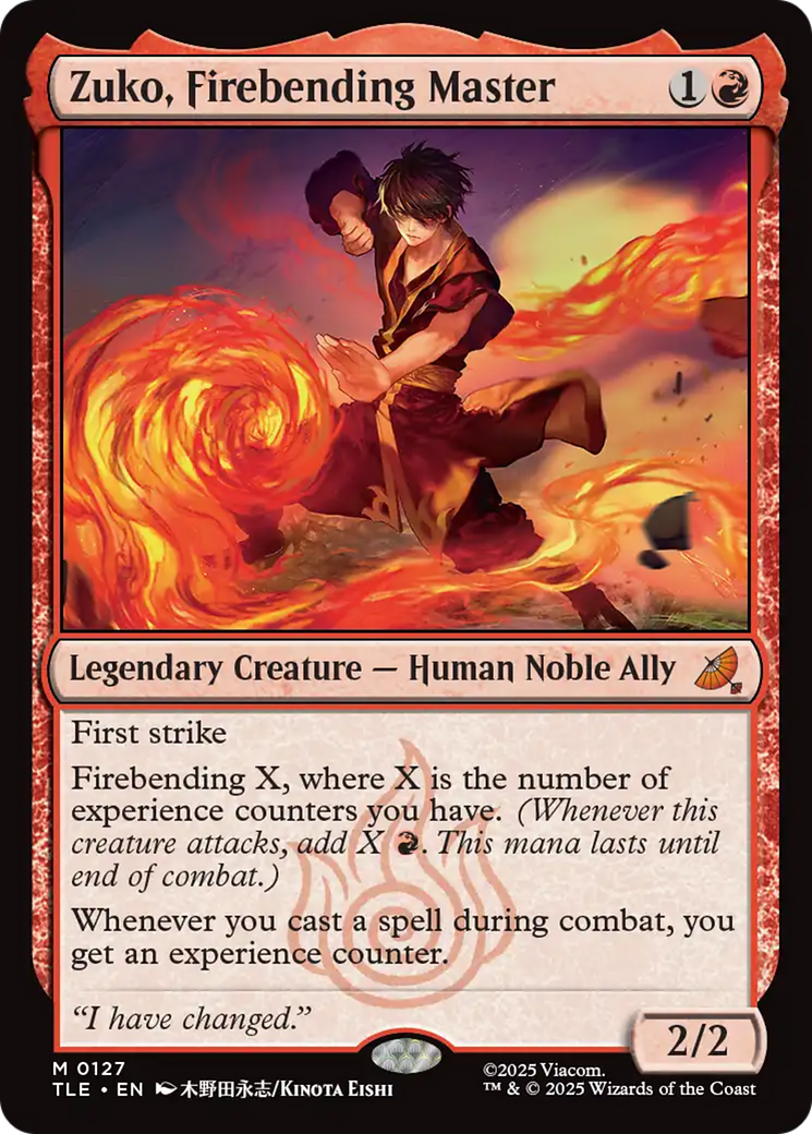 Zuko, Firebending Master [Avatar: The Last Airbender: Eternal-Legal] | Card Citadel
