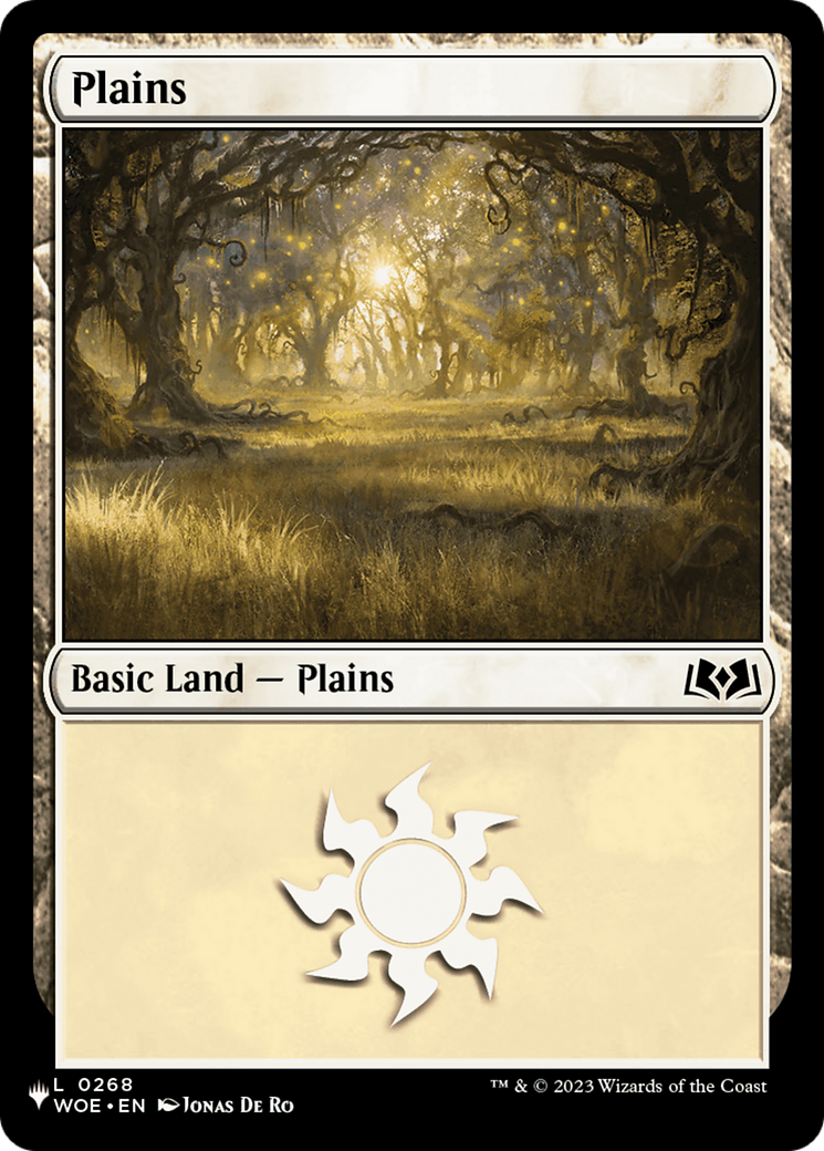 Plains (0268) (WOE) [The List] | Card Citadel