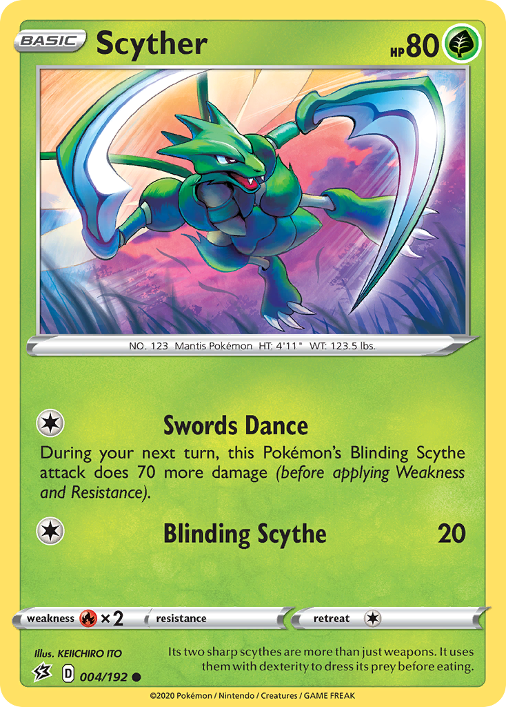 Scyther (004/192) [Sword & Shield: Rebel Clash] | Card Citadel