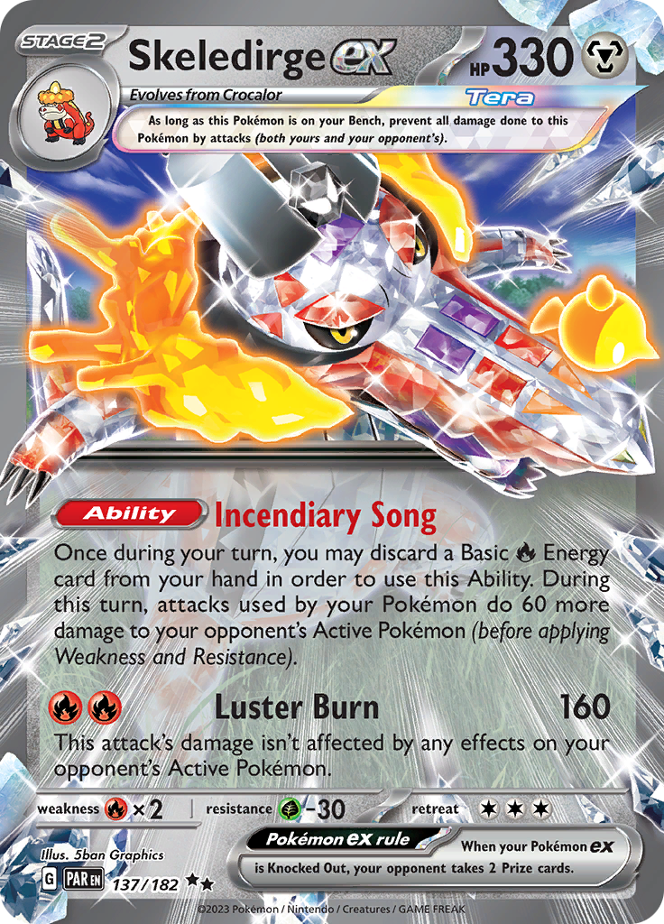 Skeledirge ex (137/182) [Scarlet & Violet: Paradox Rift] | Card Citadel