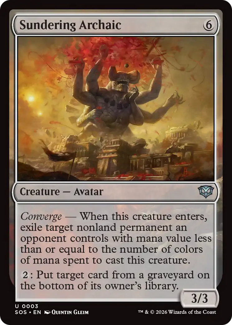 Sundering Archaic [Secrets of Strixhaven] | Card Citadel