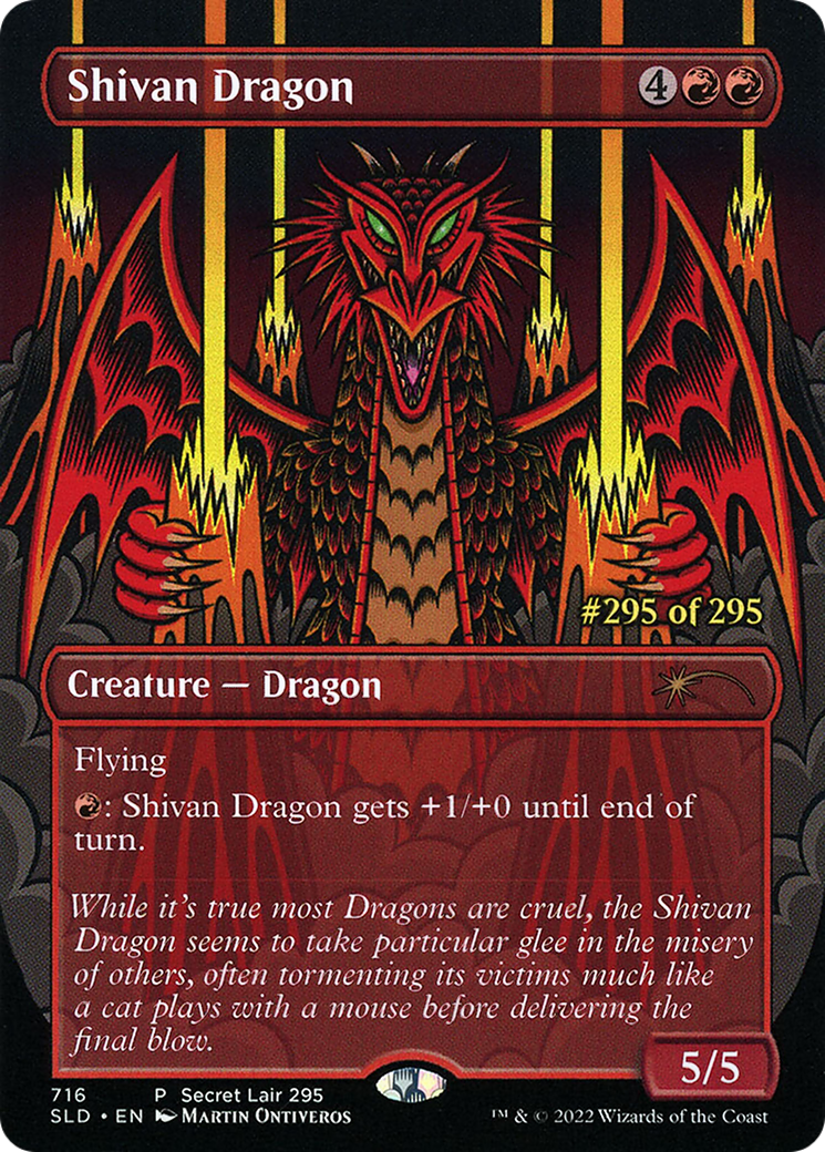 Shivan Dragon (Serialized) [Secret Lair Drop Promos] | Card Citadel