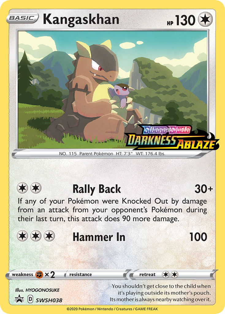 Kangaskhan (SWSH038) (Prerelease Promo) [Sword & Shield: Black Star Promos] | Card Citadel