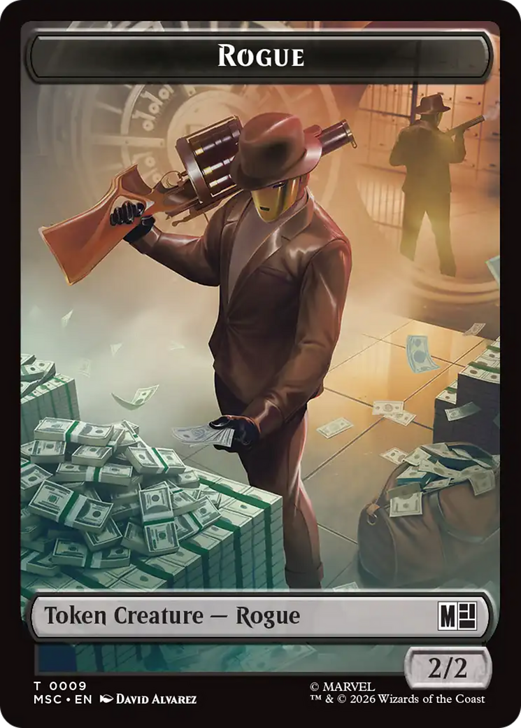 Treasure (022) // Rogue (009) Double-Sided Token [Marvel Super Heroes Commander Tokens] | Card Citadel