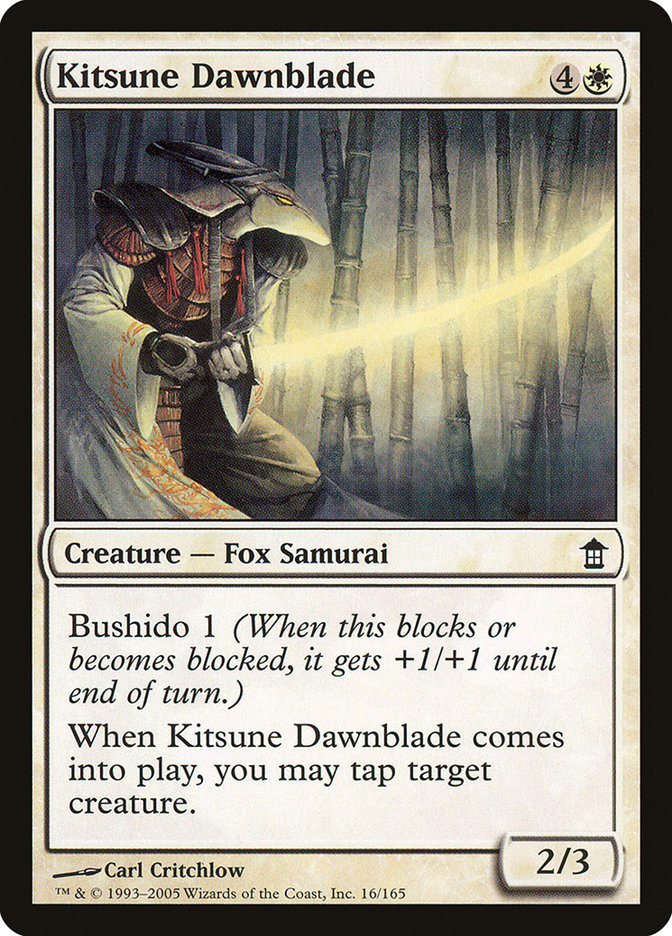 Kitsune Dawnblade [Saviors of Kamigawa] | Card Citadel