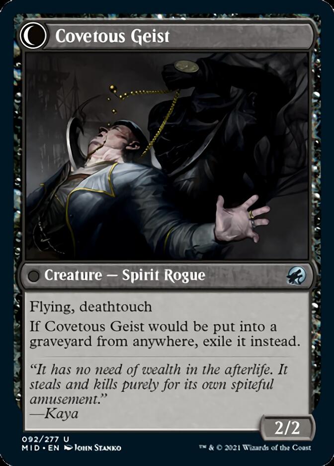 Covert Cutpurse // Covetous Geist [Innistrad: Midnight Hunt] | Card Citadel