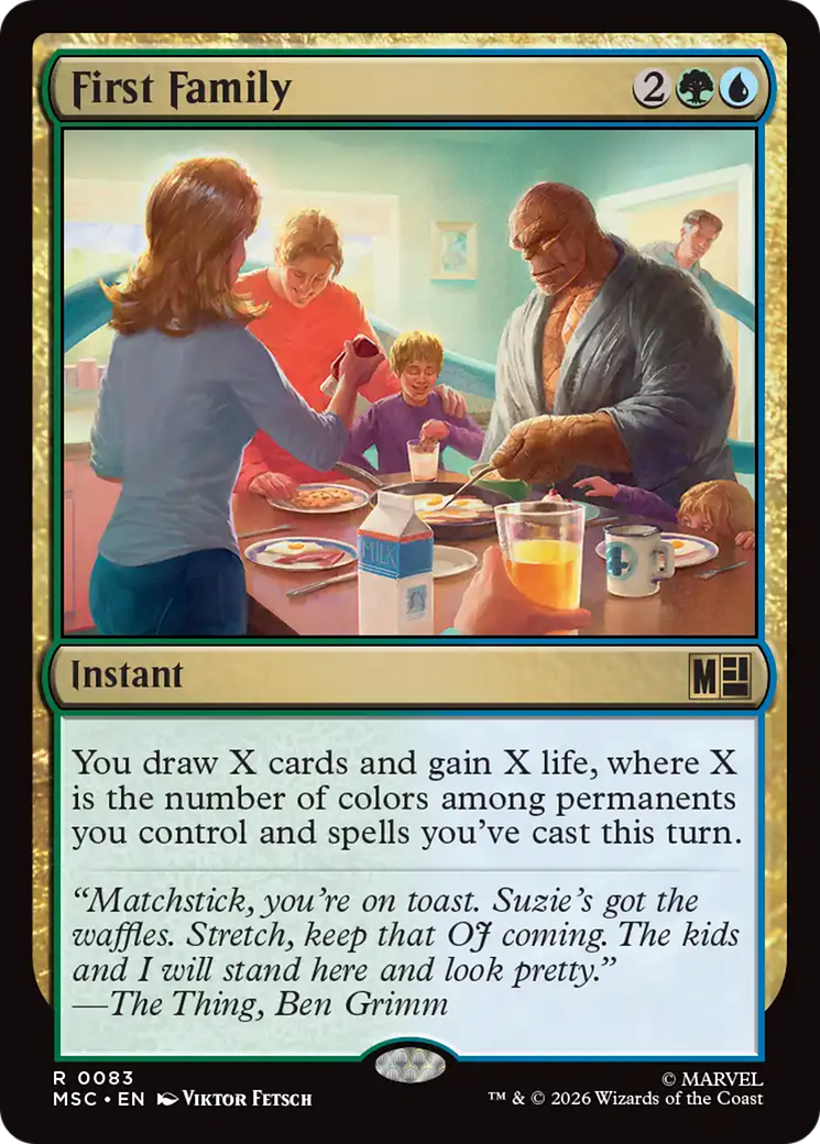 First Family (Surge Foil) [Marvel Super Heroes Commander] | Card Citadel