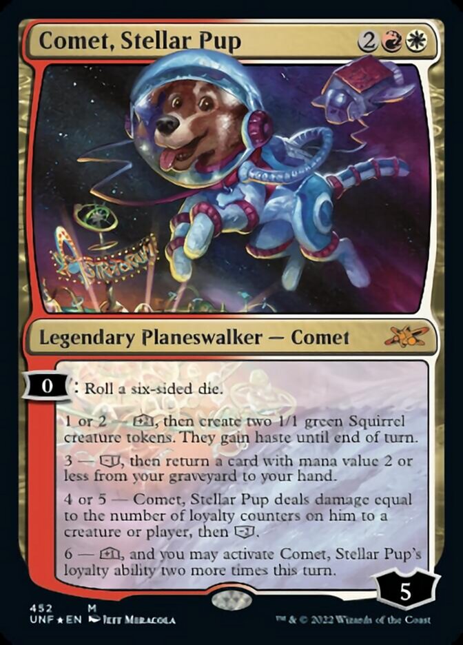 Comet, Stellar Pup (Galaxy Foil) [Unfinity] | Card Citadel