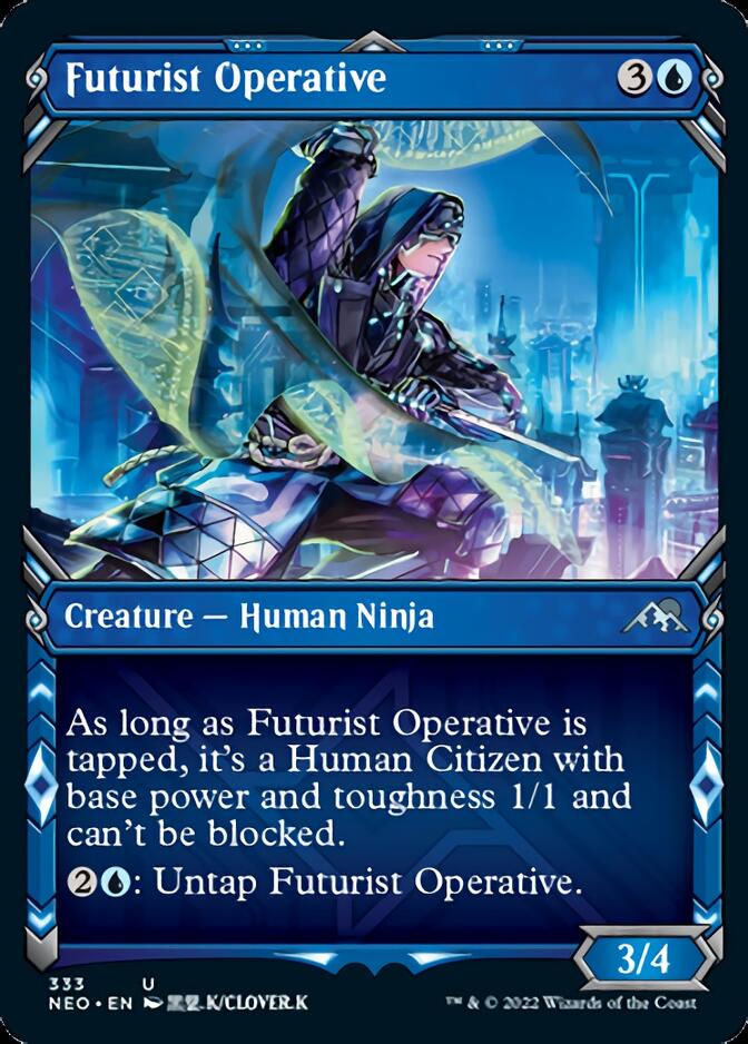 Futurist Operative (Showcase Ninja) [Kamigawa: Neon Dynasty] | Card Citadel