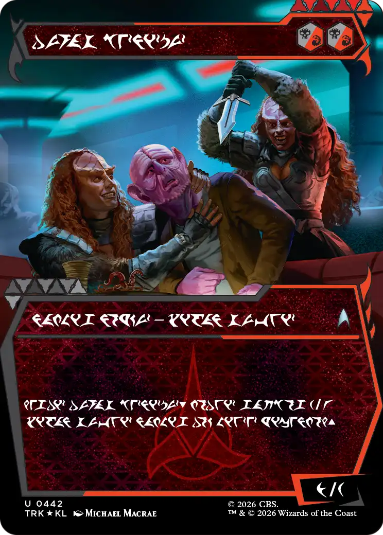 The Duras Sisters (Showcase) (Klingon) [Star Trek] | Card Citadel