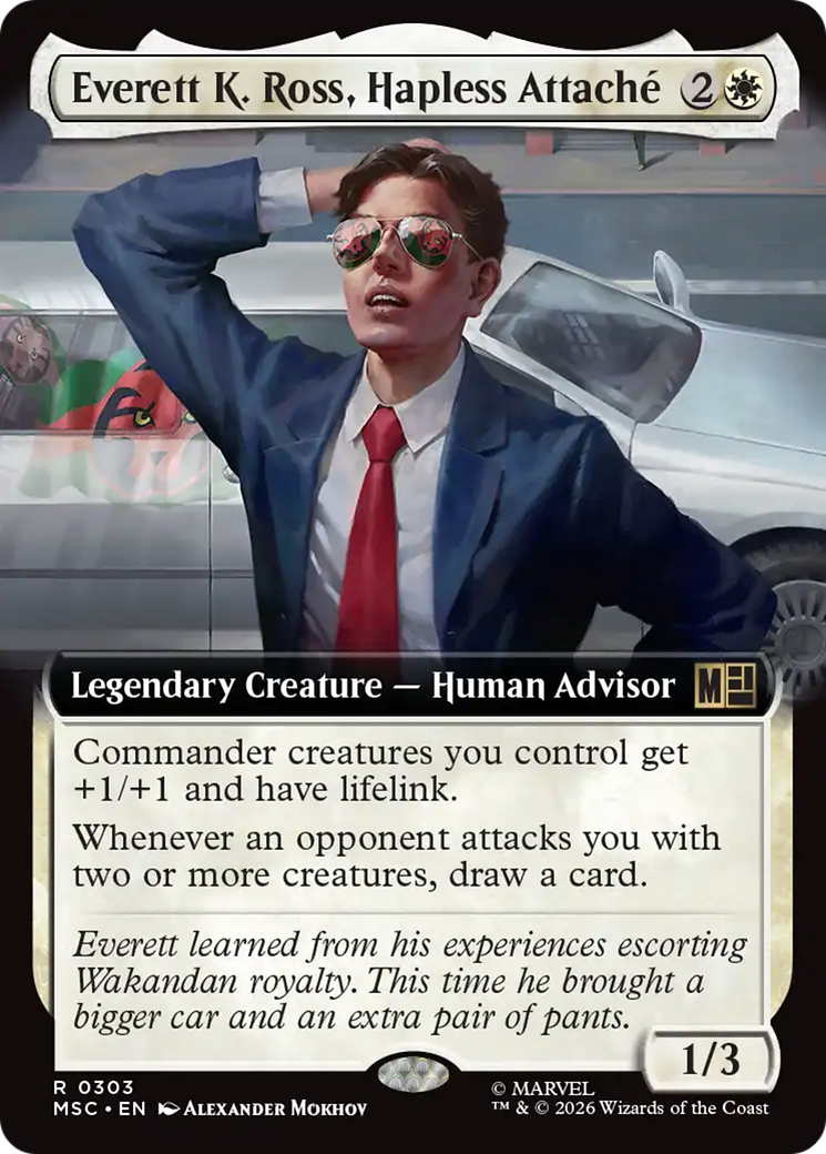 Everett K. Ross, Hapless Attache (Extended Art) [Marvel Super Heroes Commander] | Card Citadel