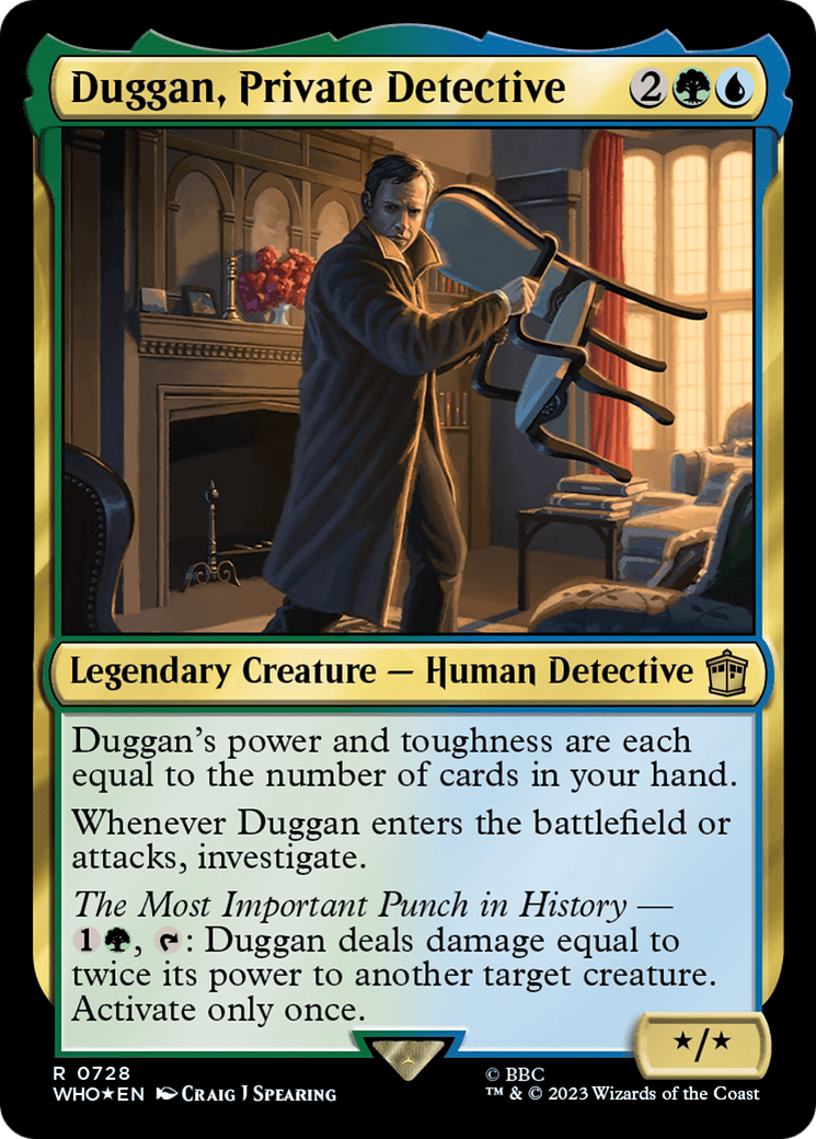 Duggan, Private Detective (Surge Foil) [Doctor Who] | Card Citadel