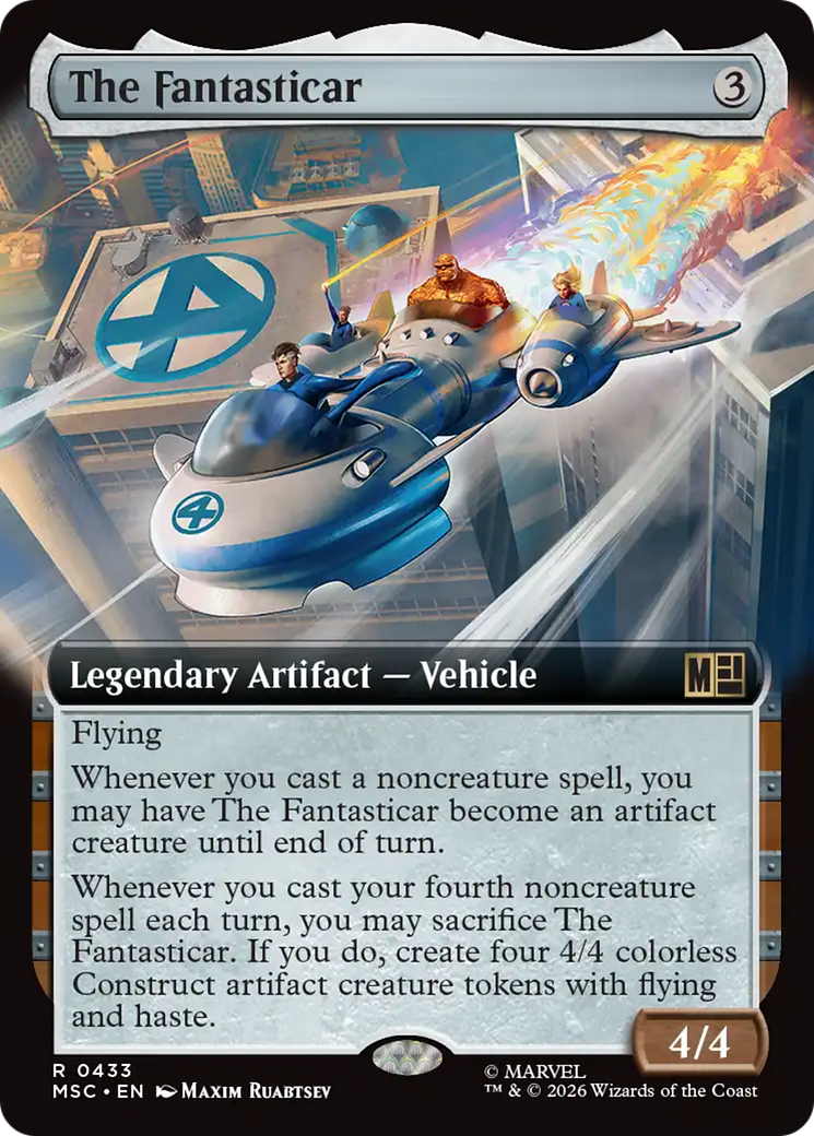 The Fantasticar (Extended Art) [Marvel Super Heroes Commander] | Card Citadel
