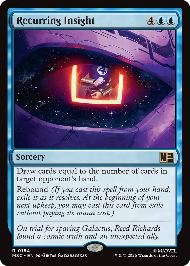 Recurring Insight (Surge Foil) [Marvel Super Heroes Commander] | Card Citadel
